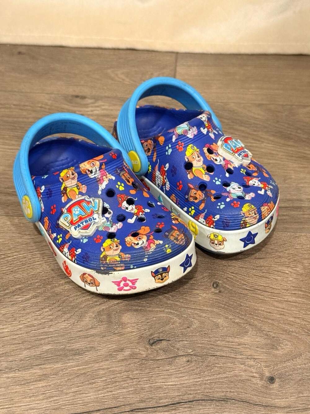 Crocs Fun Lab Paw Patrol Toddler Clogs Size 6